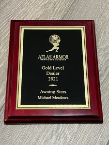 Atlas Armor Hurricane Screens of Delray Beach, Florida gives out awards to high volume dealers of their products.